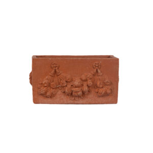 Houbiers terracotta Cassettina con festoni grande